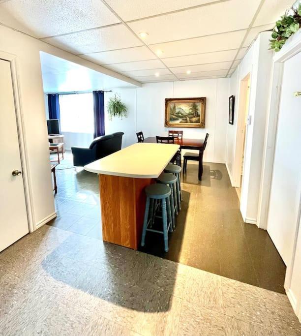 Les Appartements Du Vieil Edifice Metabetchouan-Lac-a-la-Croix Ngoại thất bức ảnh